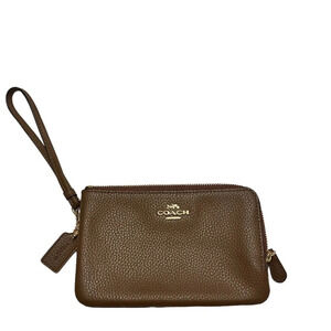 COACH Double Corner Zip  wristlet